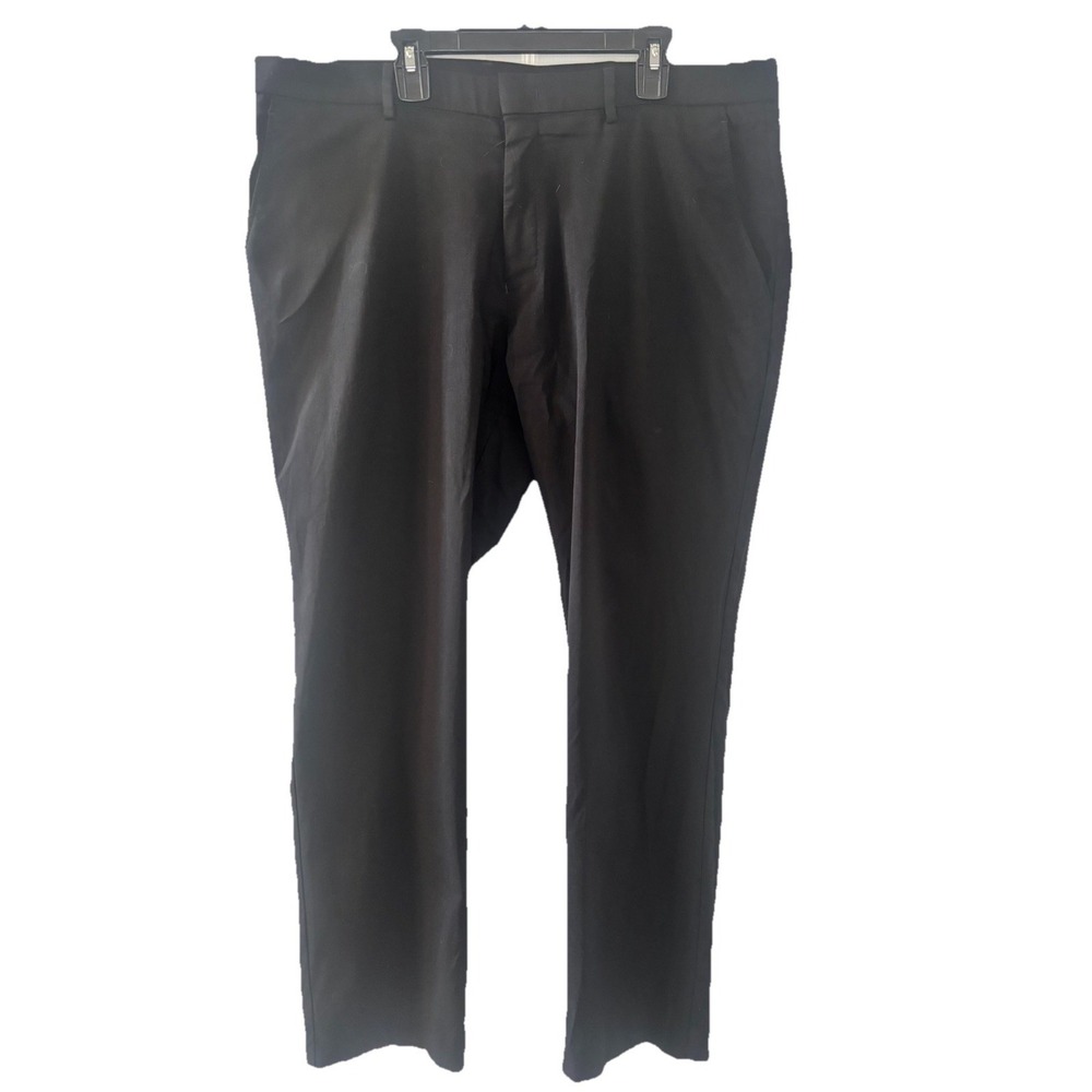 Tommy Hilfiger Mens Modern Fit Dress Pants‎ 36x29 Black Solid Stretch